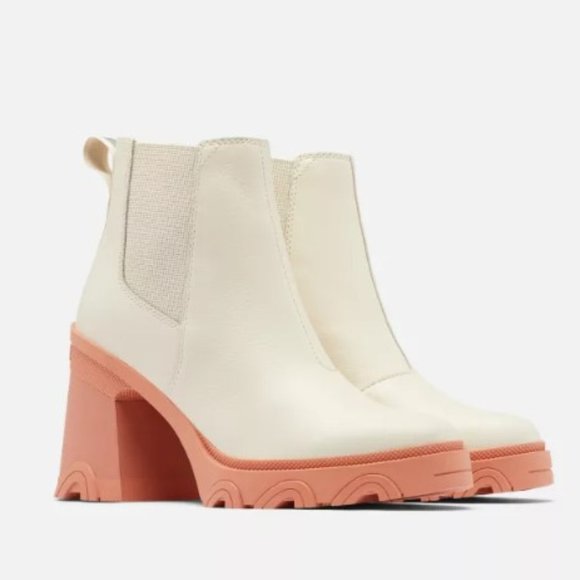 Sorel Shoes - BNWT - Sorel - Brex Heel Chelsea Bootie - Natural + Paradox Pink - Size 5.5